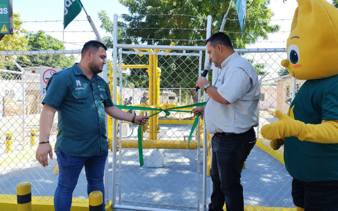 Lista la estación de distribución de gas Las Marías en Francisco Eugenio Bustamante